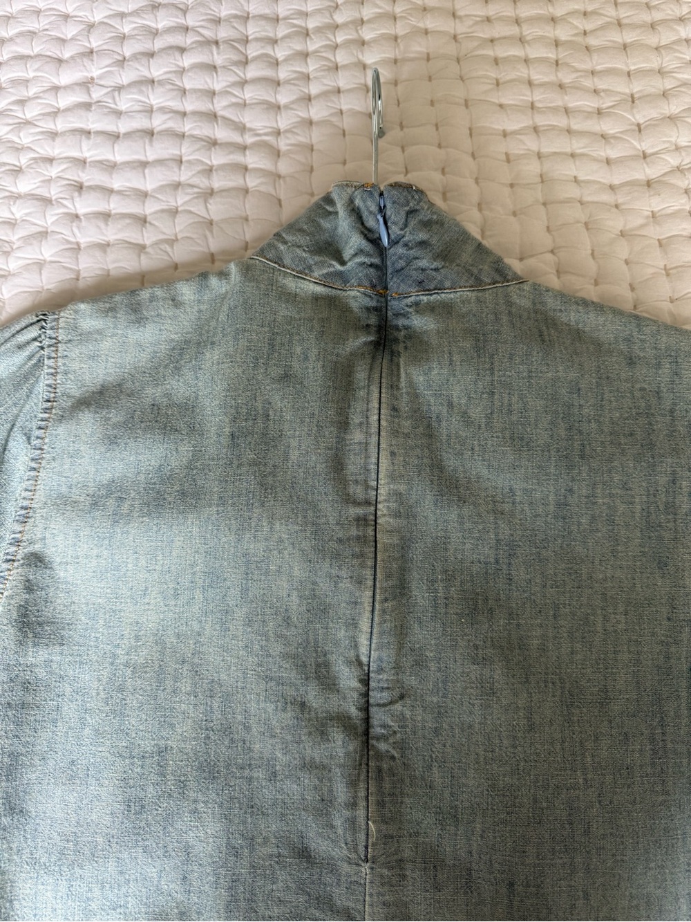 Ralph Lauren Vintage Chambray Blouse with Box Bow - Picture 8 of 12